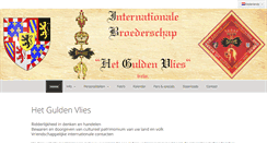 Desktop Screenshot of broederschapguldenvlies.be